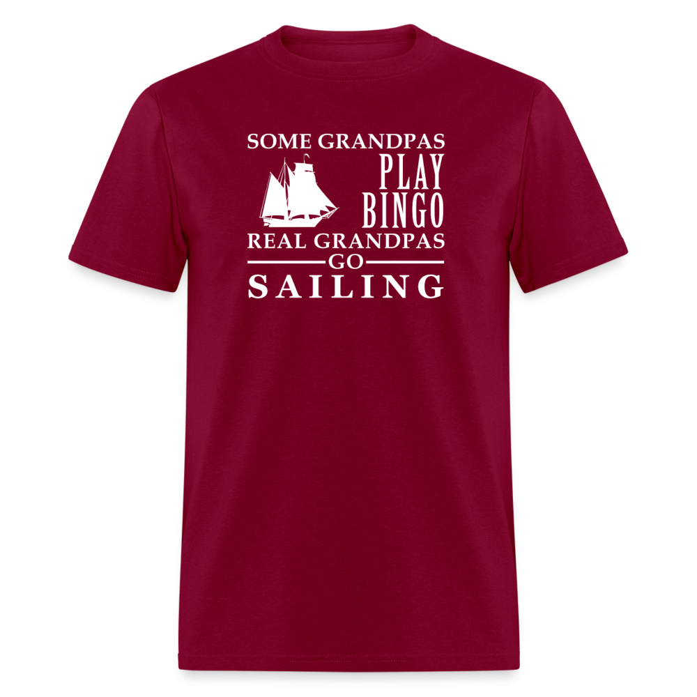 Real Grandpas Sailing Unisex Classic T-Shirt - burgundy
