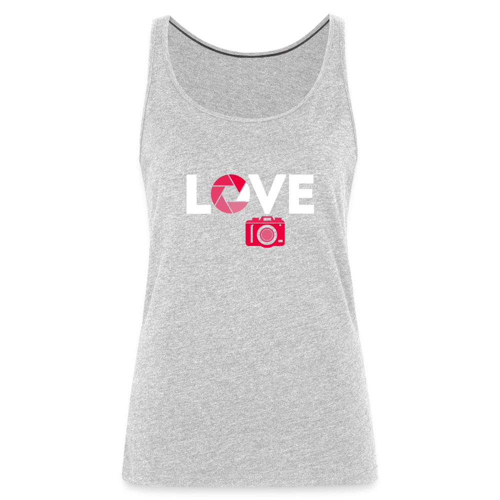 Photography Love Women’s Premium Tank Top - heather gray