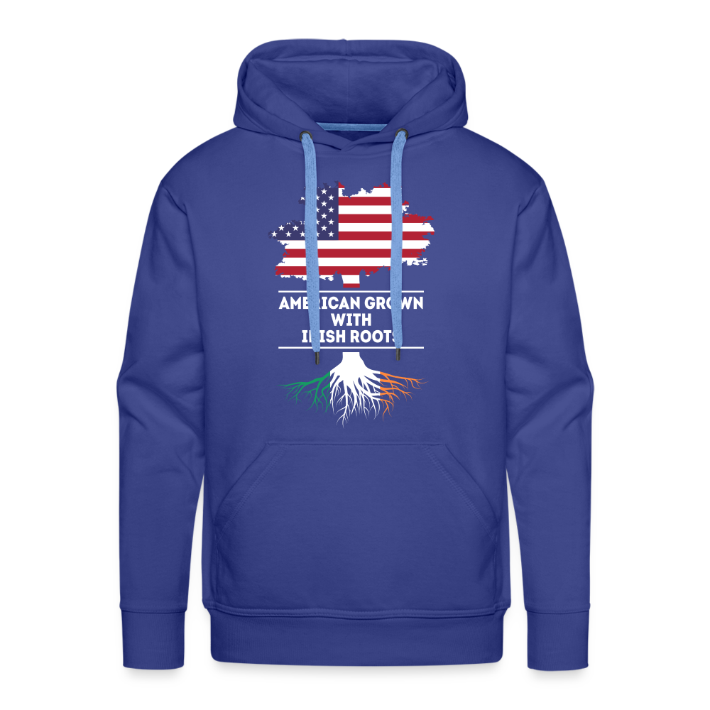 Irish Roots Hoodie - American Grown Irish Roots Hoodie - American Grown with irish roots Premium Hoodie - royal blue