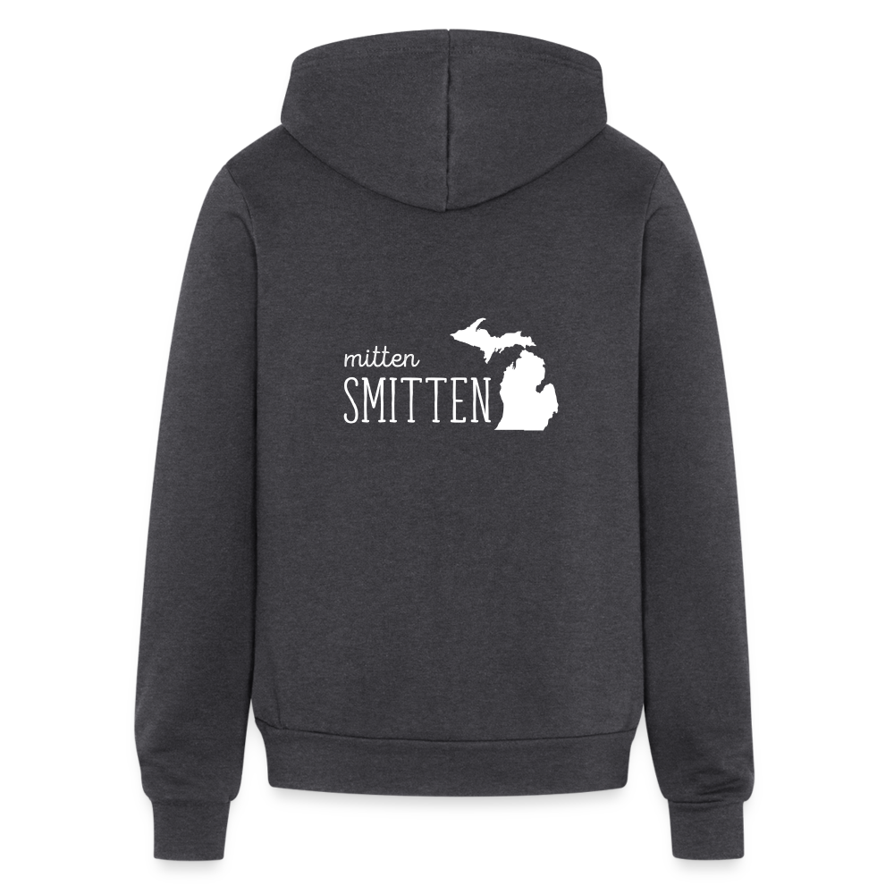 Mitten smitten S00022 Unisex Full Zip Hoodie - charcoal grey