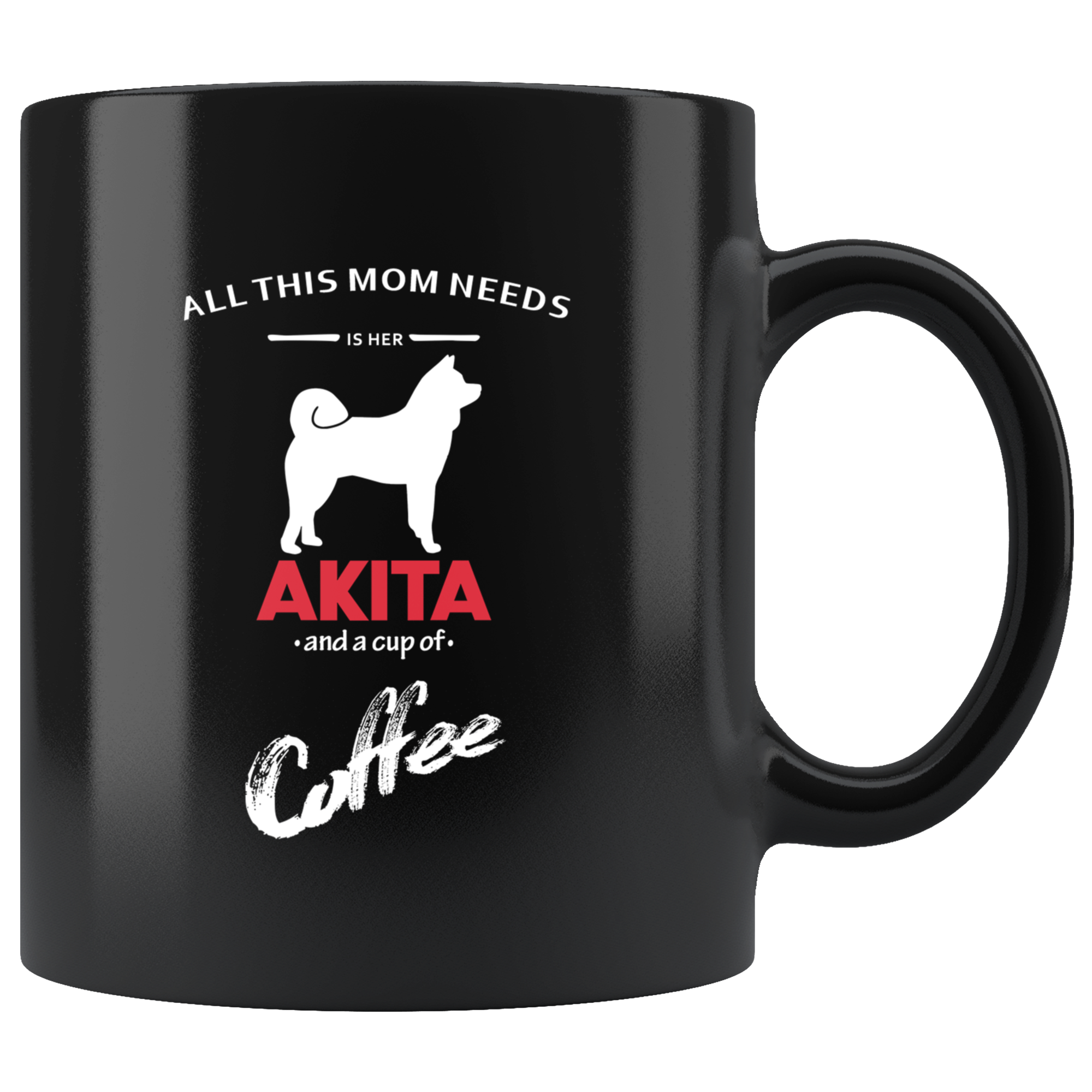 Mom and her AKITA