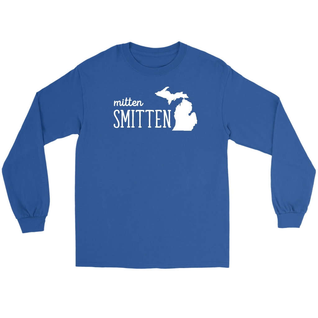 Michigan Mitten smitten Gift, Unisex Longsleeve, Hoodie, Crewneck long sleeve, Sweatshirt, Jersey
