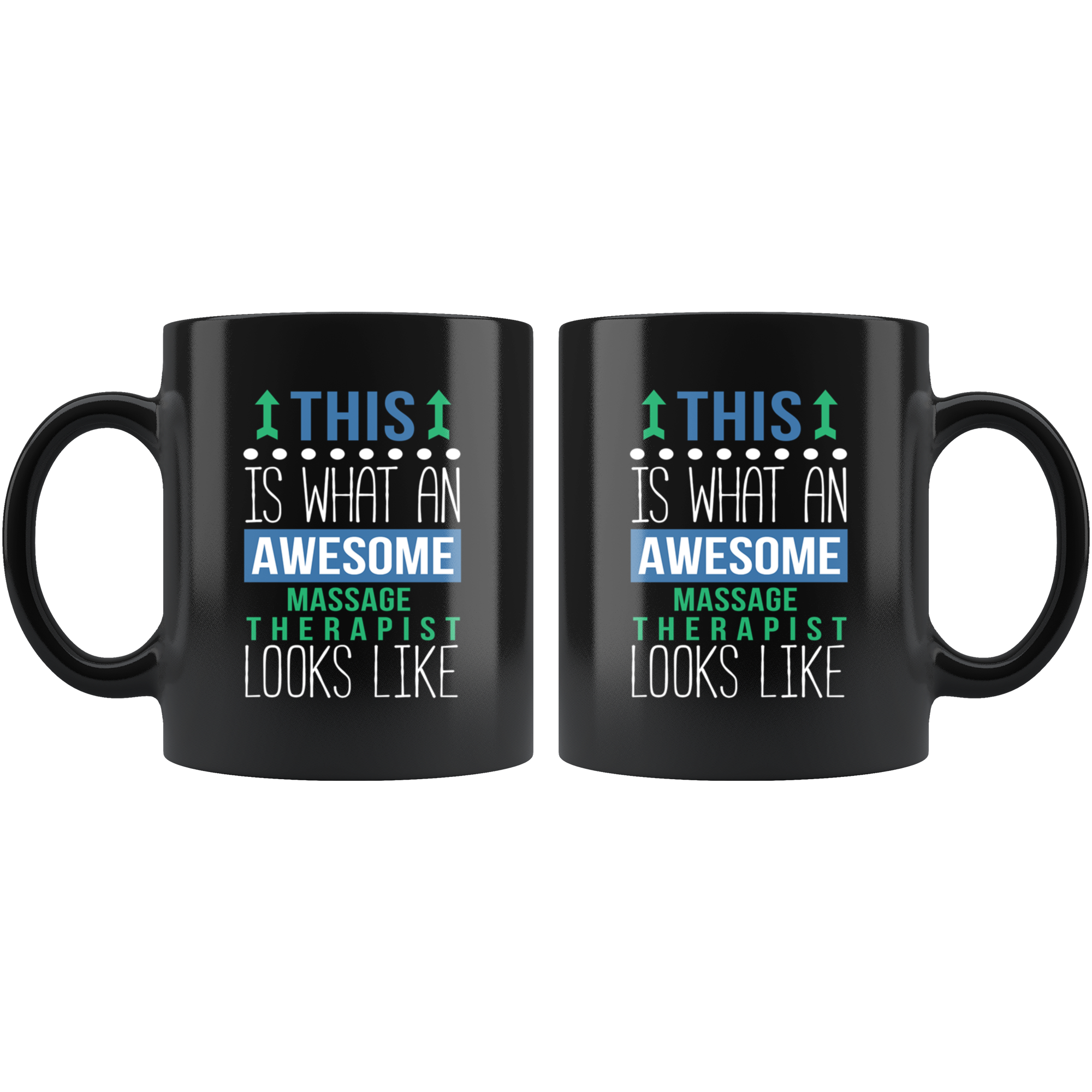 Mug Massage therapist mug - Awesome Massage therapist looks like mug -Massage therapist coffee mug Massage therapist coffee cup (11oz) Black