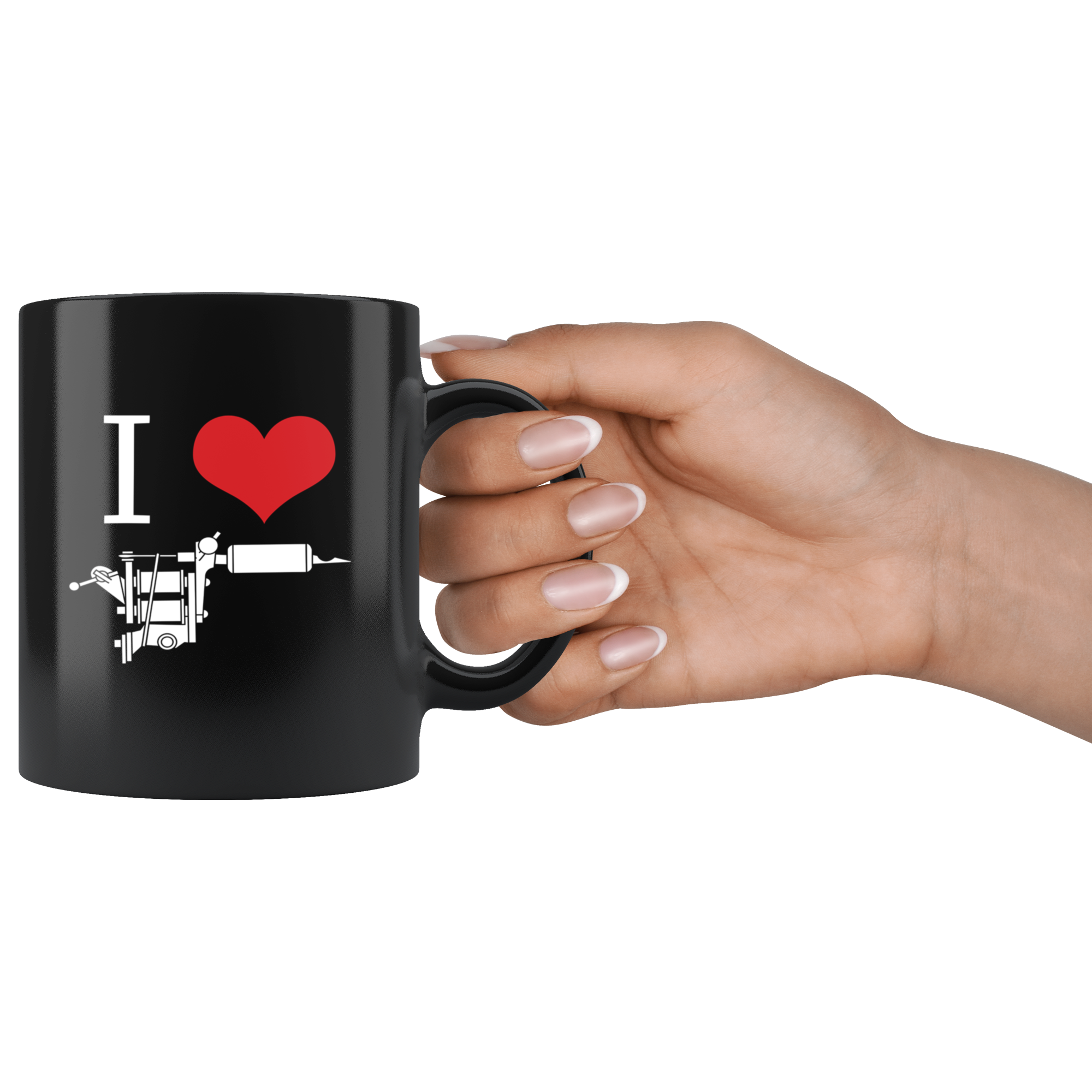 Mug Tattoo Tattoos - I love ink - Mug Tattoo Tattoos (11oz) Black
