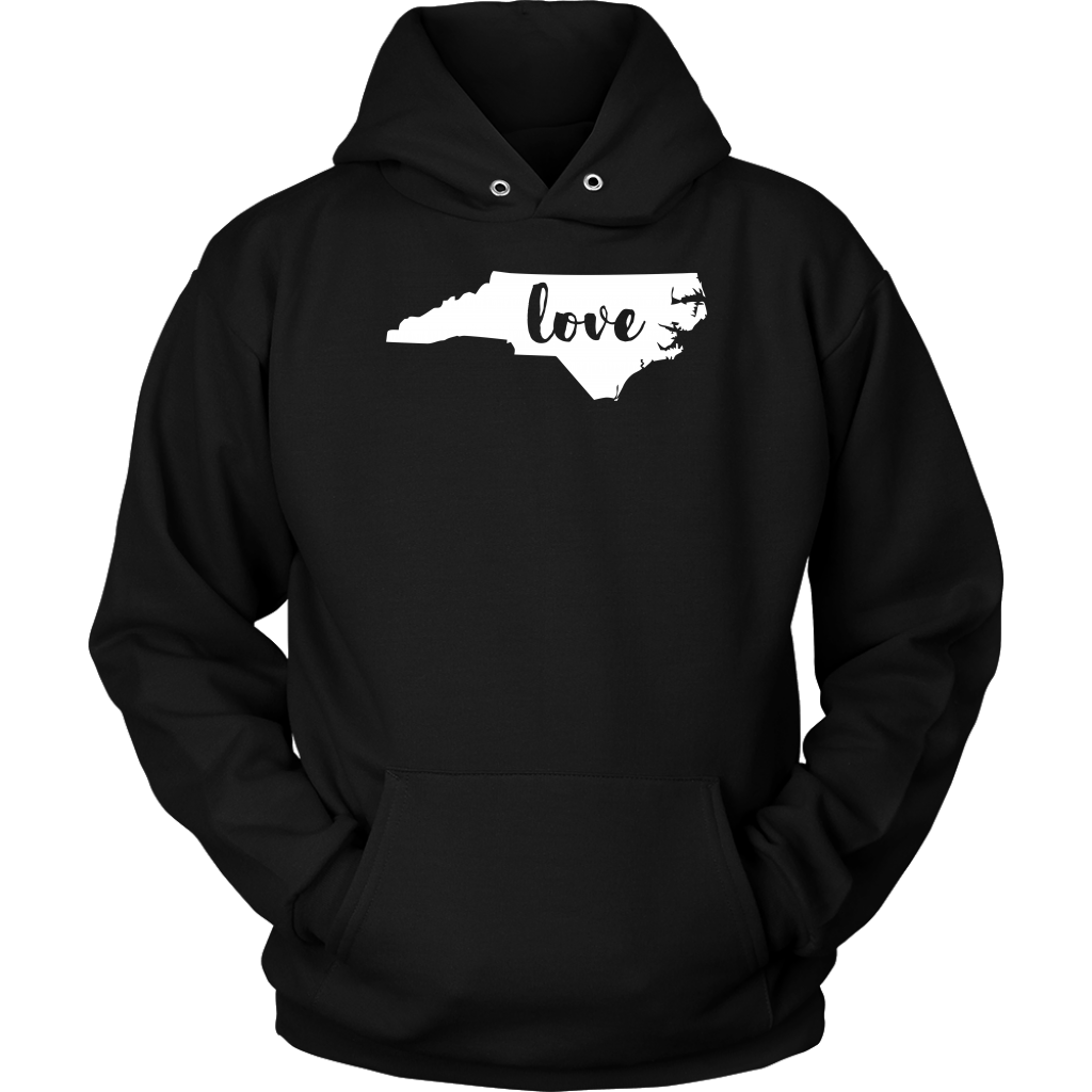 North Carolina Love Gift, Unisex Hoodie