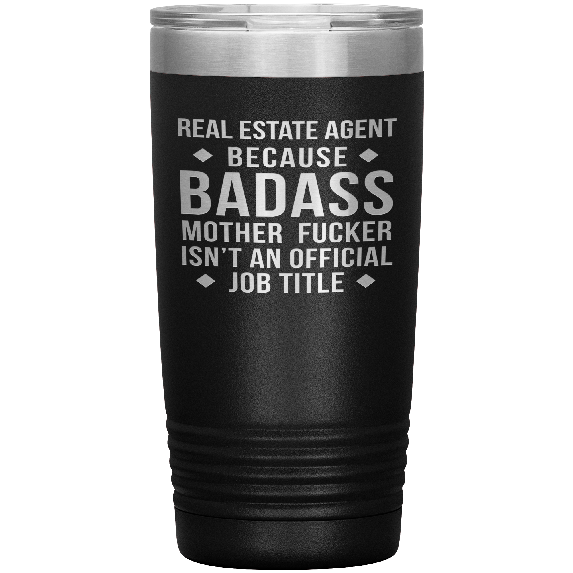 Real Estate Agent Gift, Real Estate Agent badass, 20oz Vacuum Tumbler, Travel mug, Coffee Tumbler, Present for Real Estate Agent Colleague