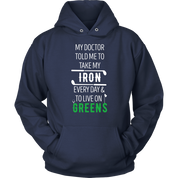 Golf My doctor told me to take my iron every day Gift, Unisex Longsleeve, Hoodie, Crewneck long sleeve, Sweatshirt, Jersey