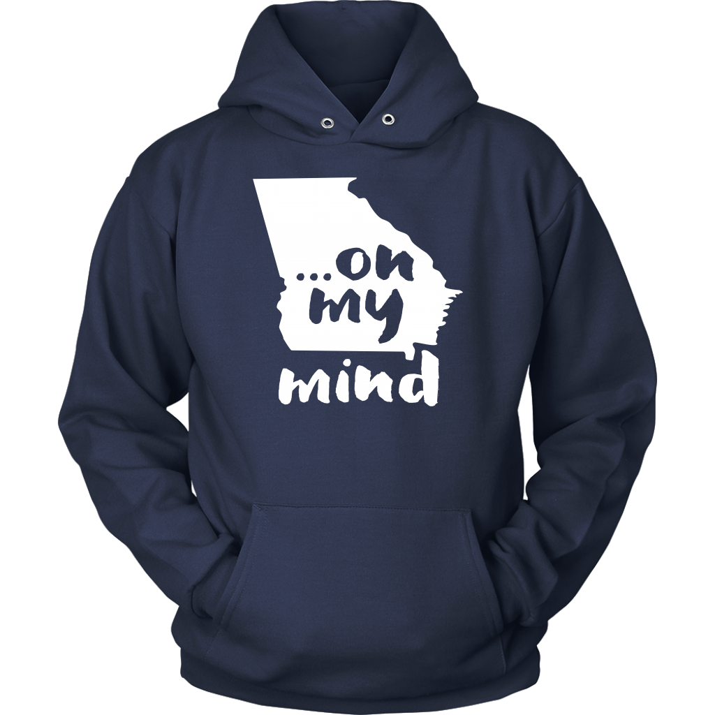 Georgia ... on my mind Gift, Unisex Longsleeve, Hoodie, Crewneck long sleeve, Sweatshirt, Jersey