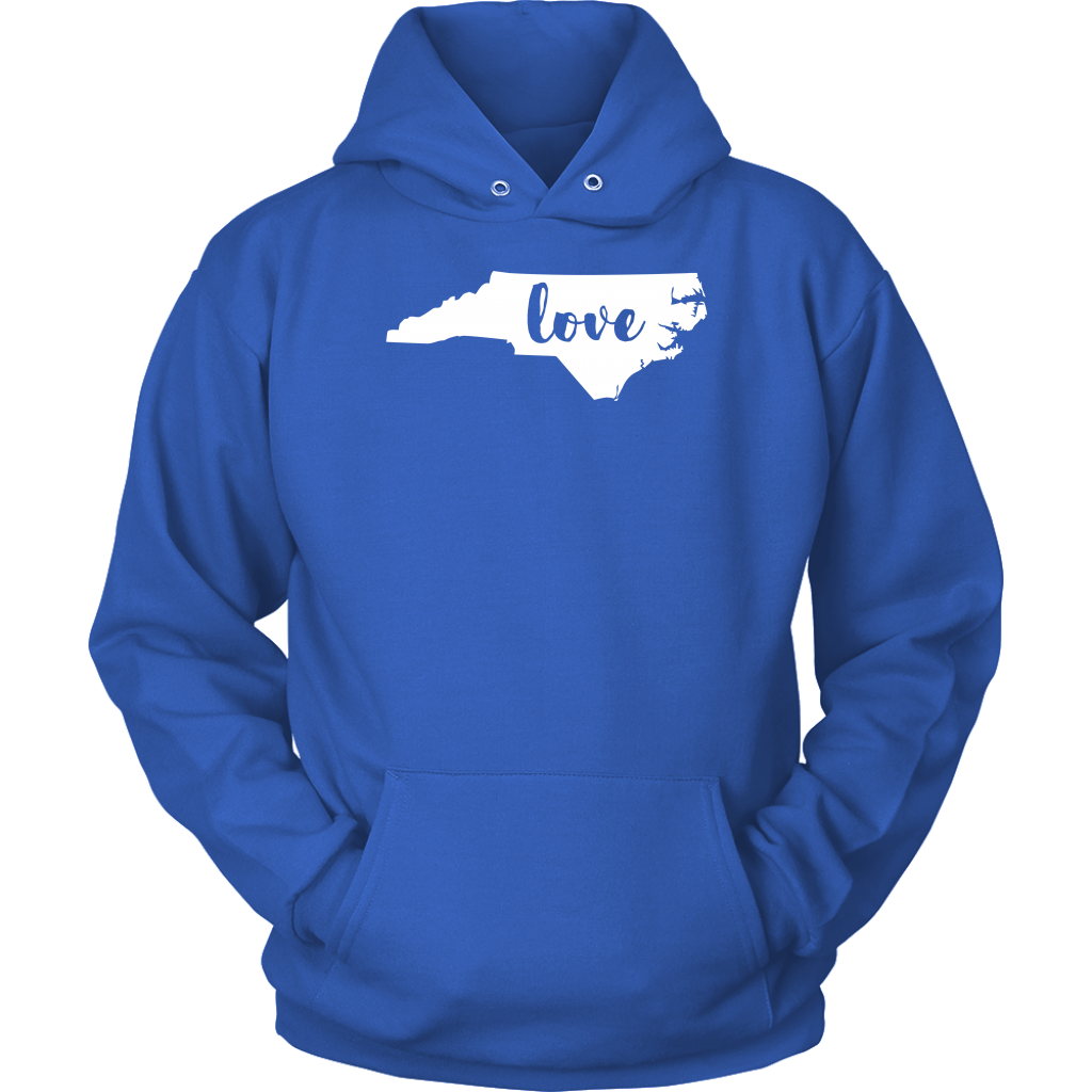 North Carolina Love Gift, Unisex Hoodie