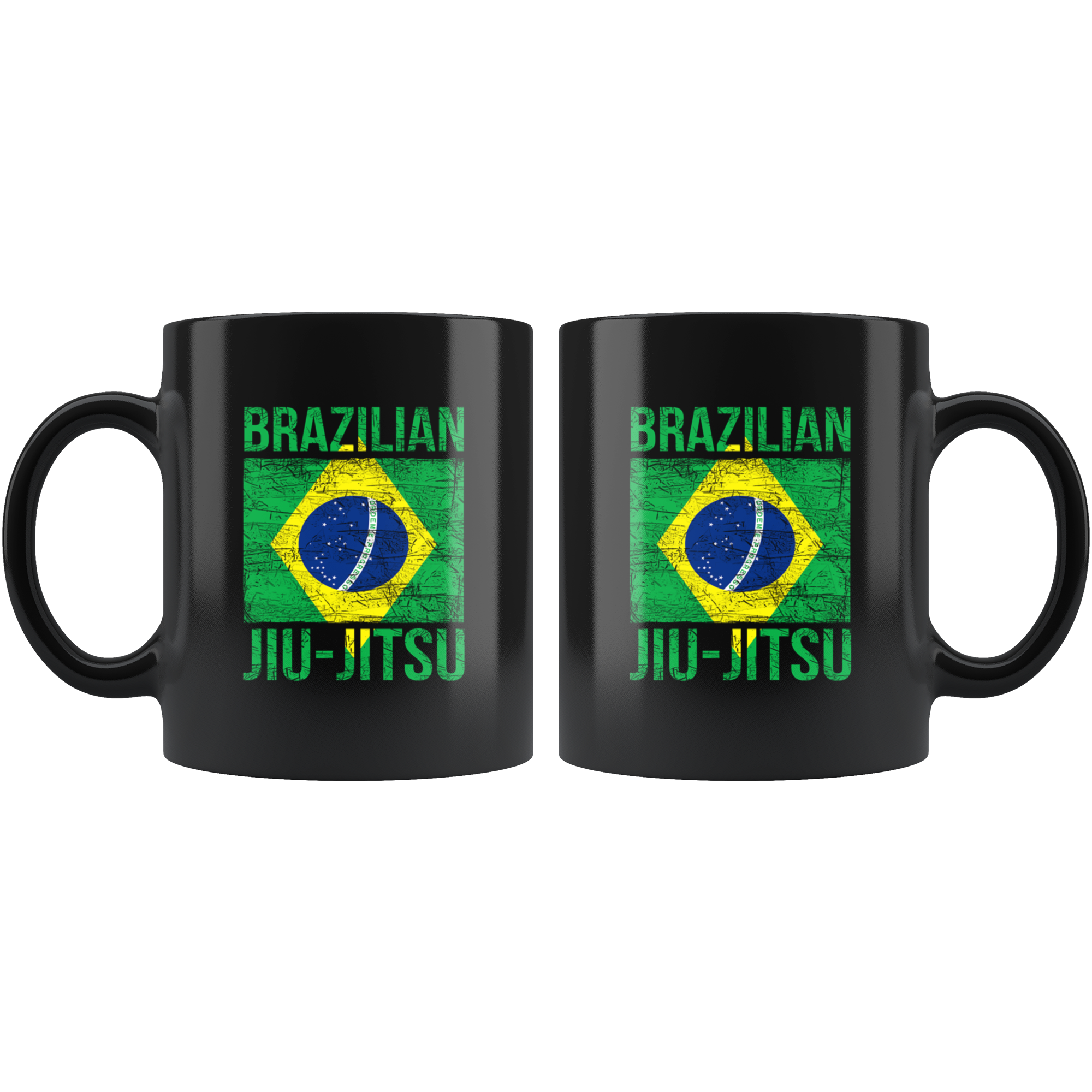 Mug Brazilian Jiu Jitsu - BJJ Brazilian Jiu-Jitsu mug - BJJ Coffee Cup BJJ Coffee Mug (11oz) Black