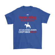 Horse riding Gift, I'm a Horse riding grandpa, Grandpa tee, Unisex T-shirt, Grandfather gift, Grandfather t-shirt