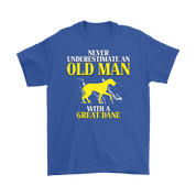 Great dane Gift, Never underestimate an old man with a Great dane, Grandpa tee, Unisex T-shirt, Grandfather gift, Grandfather t-shirt