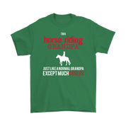 Horse riding Gift, I'm a Horse riding grandpa, Grandpa tee, Unisex T-shirt, Grandfather gift, Grandfather t-shirt
