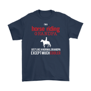Horse riding Gift, I'm a Horse riding grandpa, Grandpa tee, Unisex T-shirt, Grandfather gift, Grandfather t-shirt