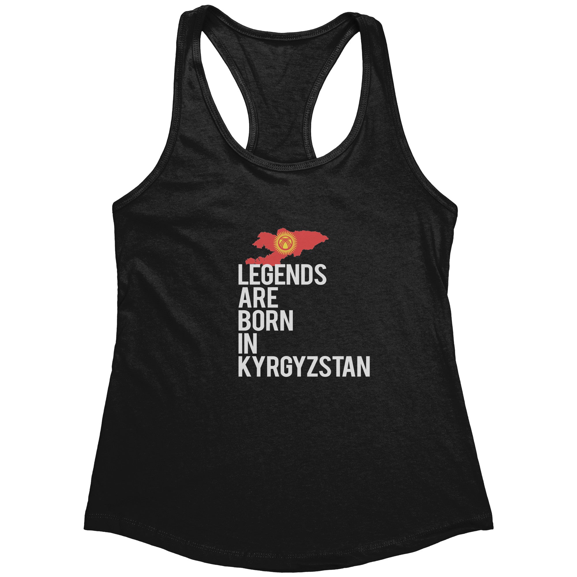 Legends are born in Kyrgyzstan Racerback