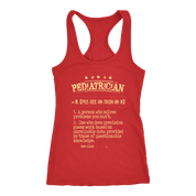 Pediatrician, Womans tank top, Racerback, Mens Tank top, Profession, Colleague gift, Coworker present, Pediatrician Gift