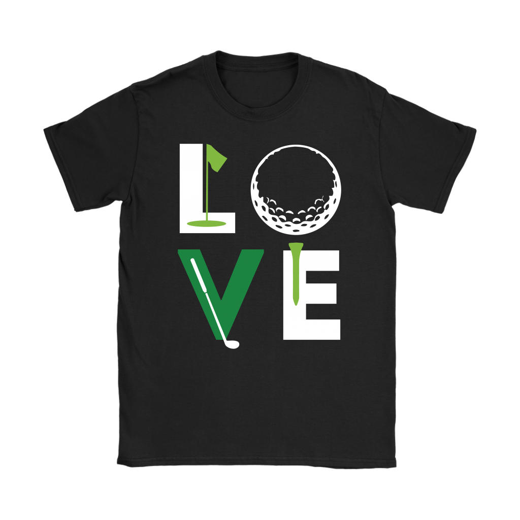 Golf Love Gift, Woman's tee, Unisex T-shirt, V-neck, Summer Apparel