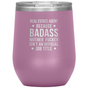 Real Estate Agent Gift, Real Estate Agent badass, Vacuum Tumbler, Travel mug, Coffee Tumbler, Present for Real Estate Agent Colleague