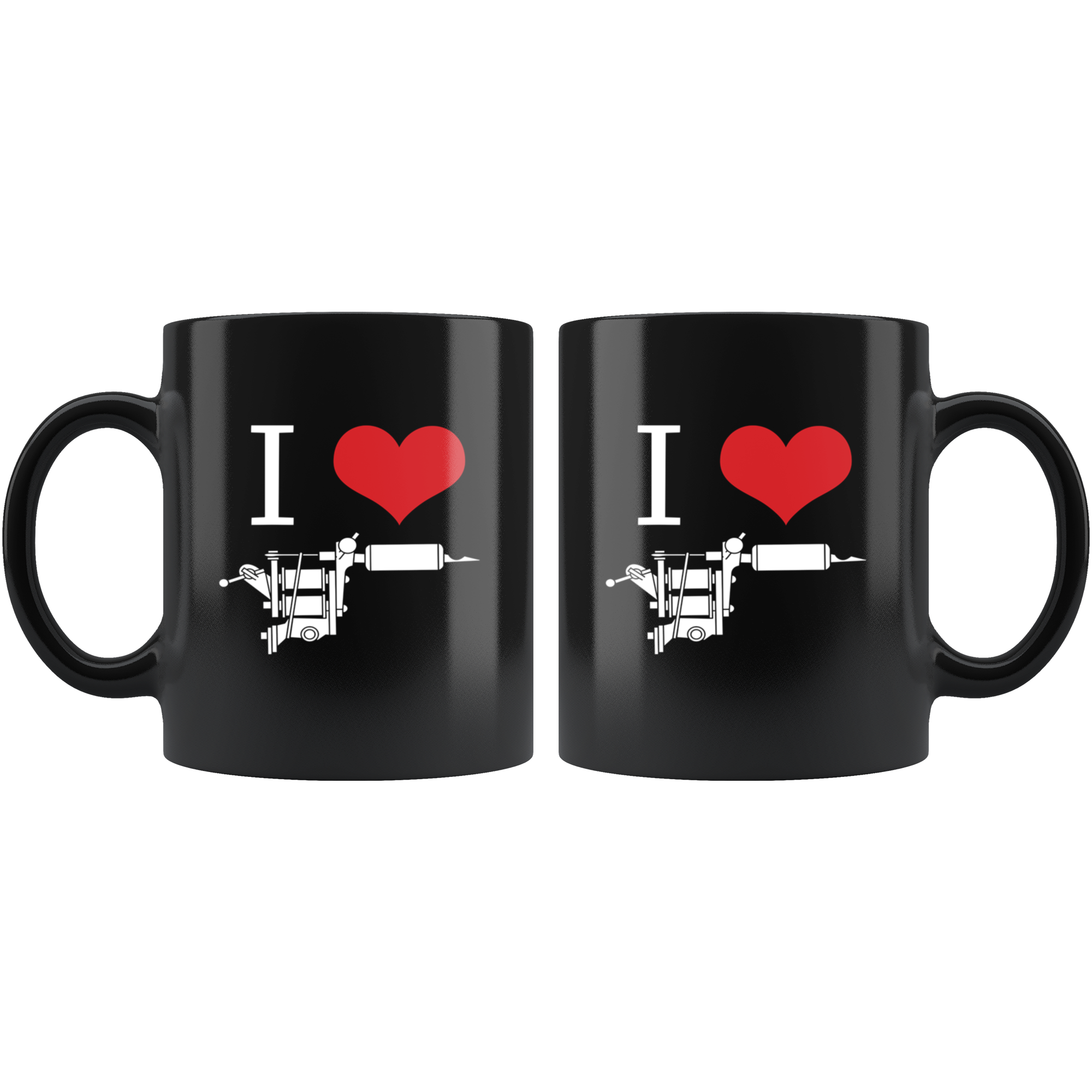 Mug Tattoo Tattoos - I love ink - Mug Tattoo Tattoos (11oz) Black