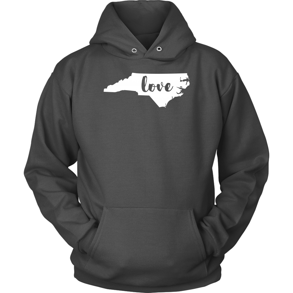 North Carolina Love Gift, Unisex Hoodie