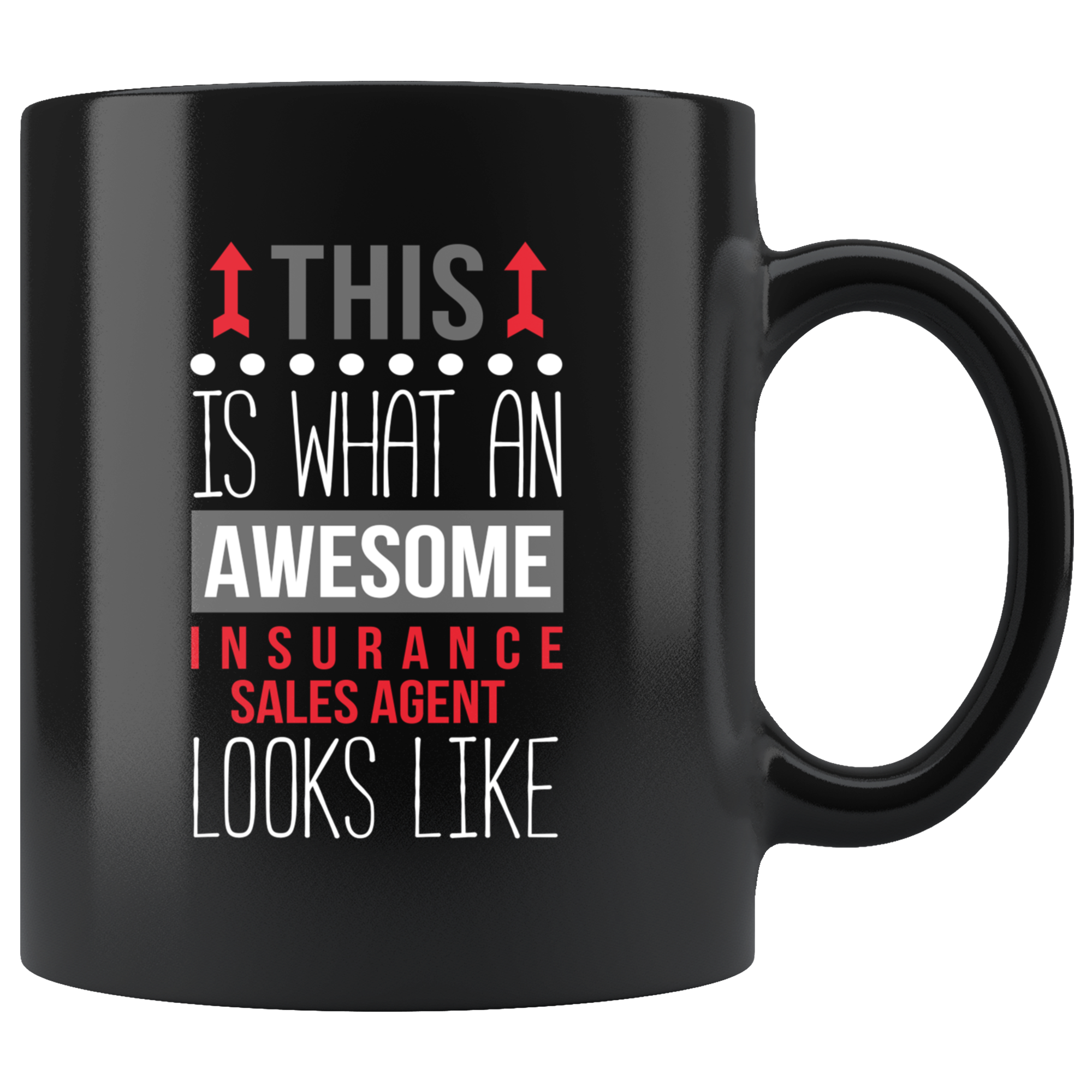Insurance sales Agent Gift-Awesome Insurance sales Agent looks like-Insurance Sales Agent, Black Coffee Mug, Tea Cup