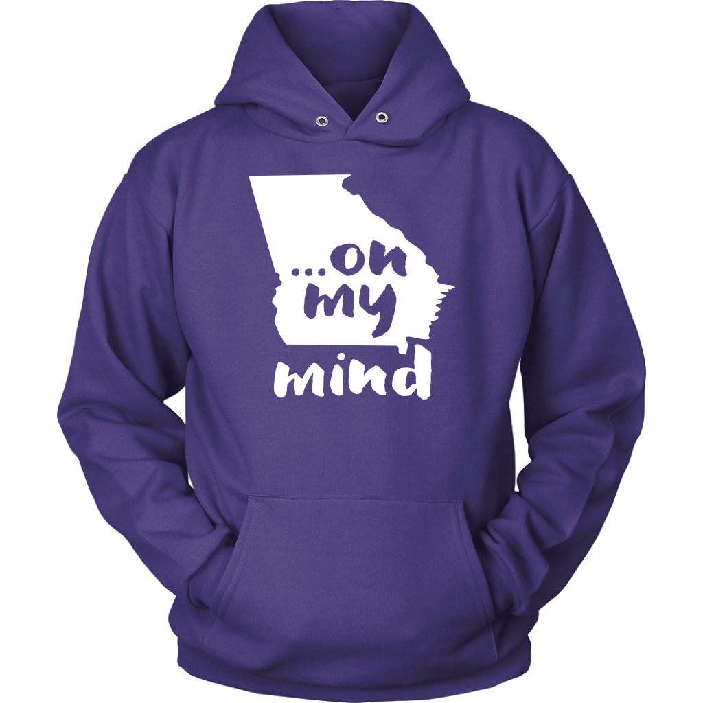 Georgia ... on my mind Gift, Unisex Longsleeve, Hoodie, Crewneck long sleeve, Sweatshirt, Jersey