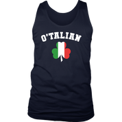 Italian O'talian St. Patrick's Gift, Birthday Present, Racerback, Tank Top, Summer Apparel