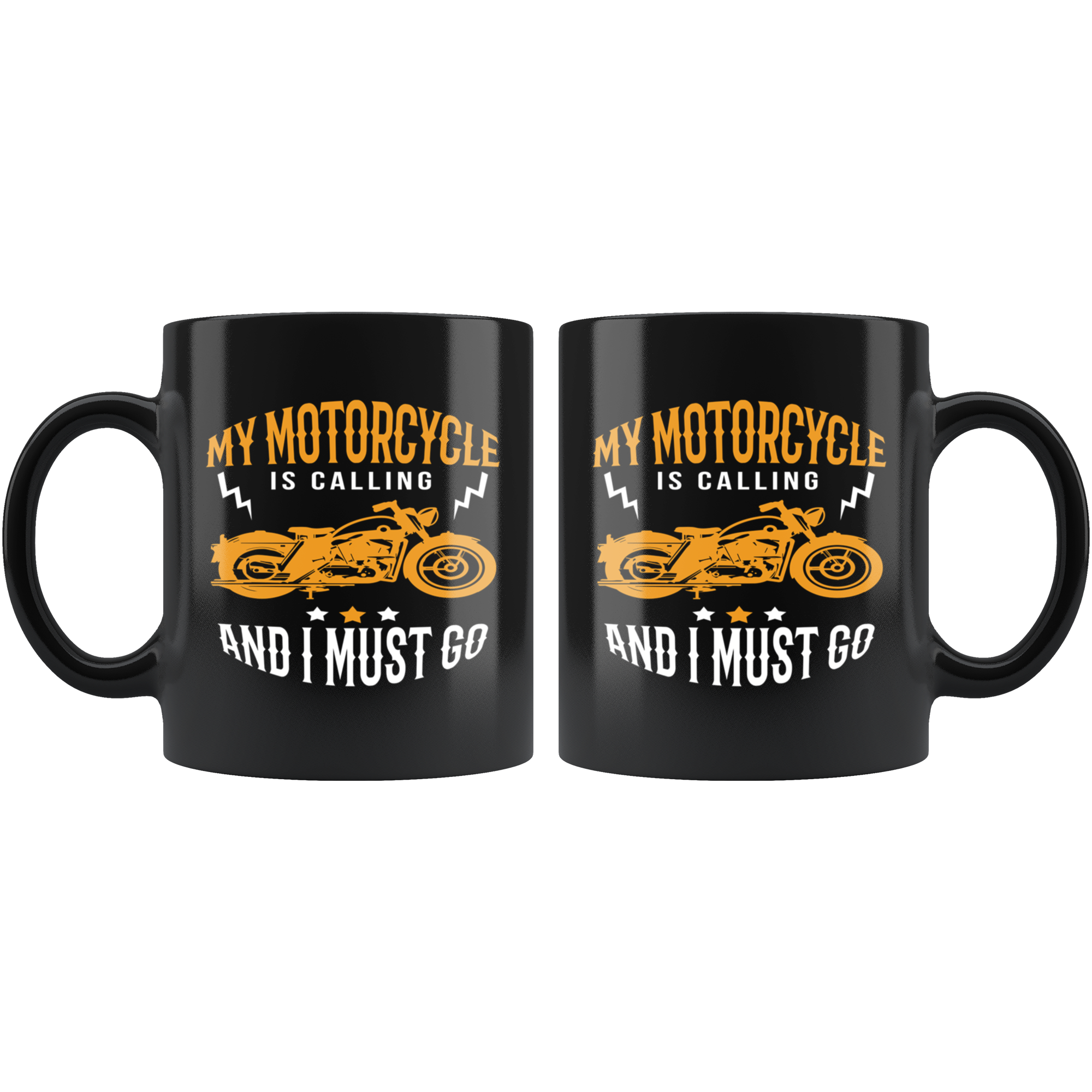 Mug Motorcycle Motorcycle Gifts - My motorcycle is calling and I must go mug - Motorcycle Mug Motorcycle Coffee Mug (11oz) Black