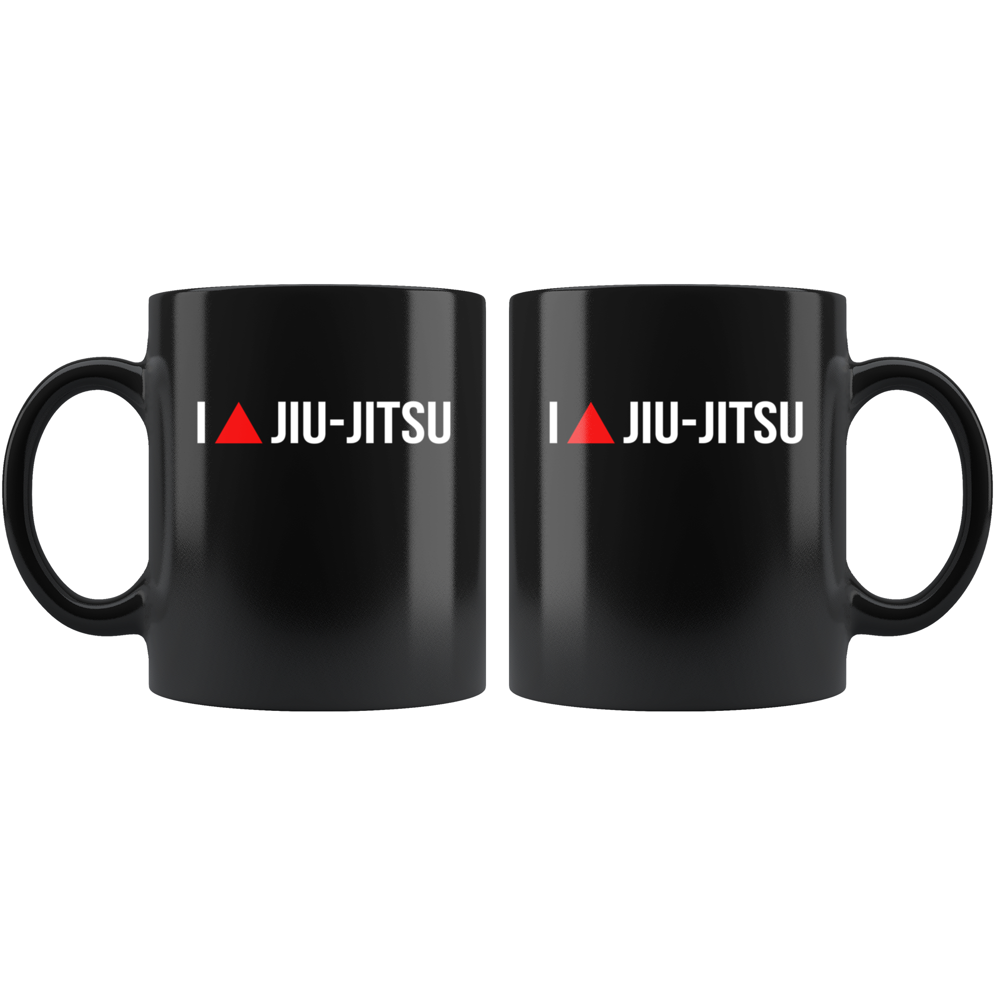 Mug Brazilian Jiu Jitsu BJJ - I triangle Jiu-Jitsu mug - BJJ Coffee Cup BJJ Coffee Mug (11oz) Black