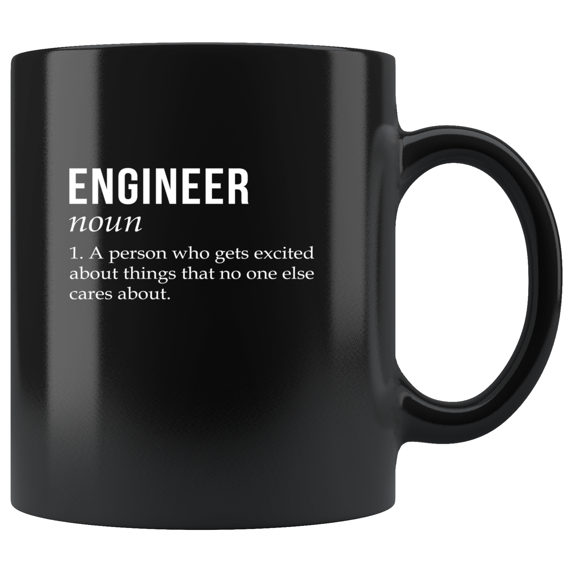 Mug Engineer gifts Engineer mug - Engineer noun- Engineer coffee mug Engineer coffee cup (11oz) Black