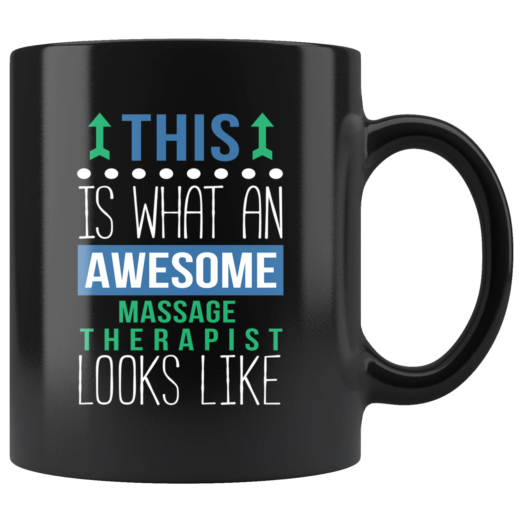 Mug Massage therapist mug - Awesome Massage therapist looks like mug -Massage therapist coffee mug Massage therapist coffee cup (11oz) Black