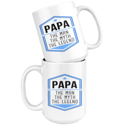 Grandpa White Mug, Birthday Present, Christmas Gift, Personalized White Mug, 15oz white mug, Cool Grandpa Gift