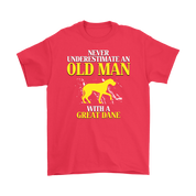 Great dane Gift, Never underestimate an old man with a Great dane, Grandpa tee, Unisex T-shirt, Grandfather gift, Grandfather t-shirt