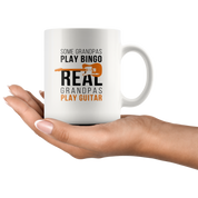 Guitars White Mug, Birthday Present, Christmas Gift, Personalized White Mug, 11oz  white mug, Cool Grandpa Gift