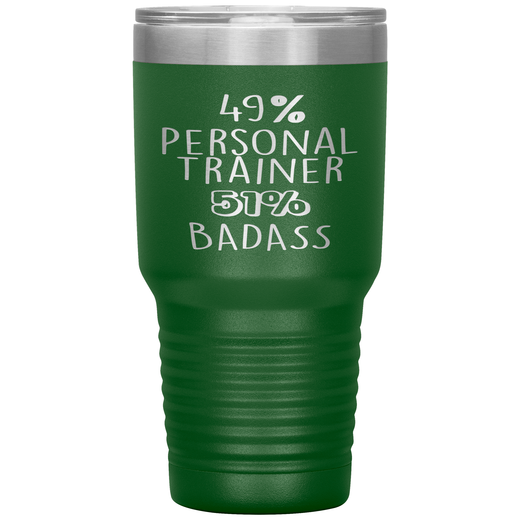 Personal Trainer Gift, 49% Personal Trainer, Badass, 30oz Tumbler, Travel mug, Coffee Tumbler, Present for Personal Trainer Colleague