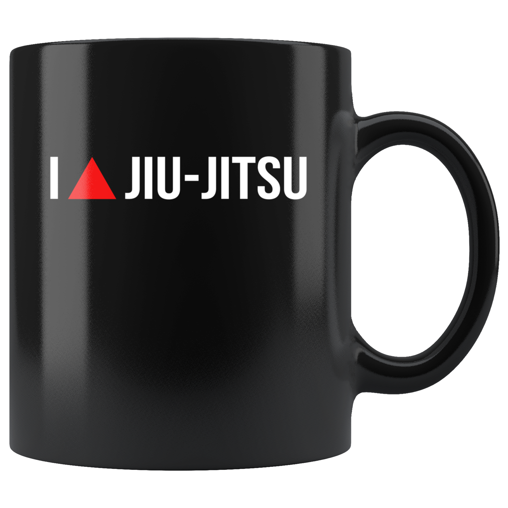 Mug Brazilian Jiu Jitsu BJJ - I triangle Jiu-Jitsu mug - BJJ Coffee Cup BJJ Coffee Mug (11oz) Black