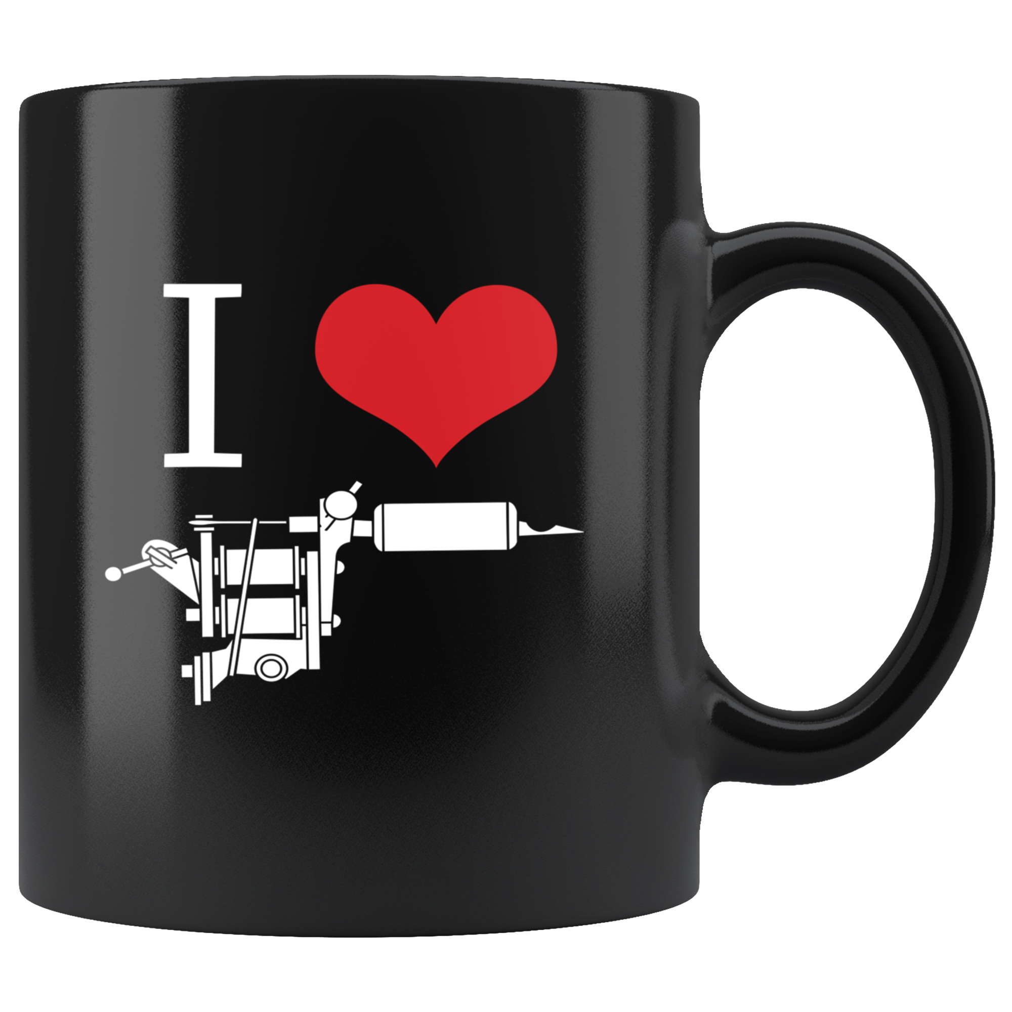 Mug Tattoo Tattoos - I love ink - Mug Tattoo Tattoos (11oz) Black