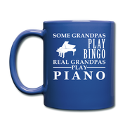 Real grandpas play Piano Full Color Mug - royal blue