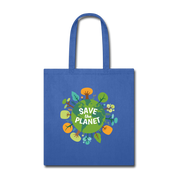 Ecology Save the planet Cotton Tote Bag - royal blue