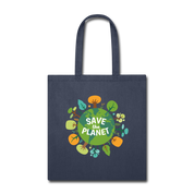 Ecology Save the planet Cotton Tote Bag - navy