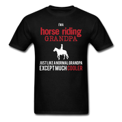 I'm a Horse riding grandpa Unisex Classic T-Shirt - black