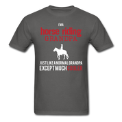 I'm a Horse riding grandpa Unisex Classic T-Shirt - charcoal
