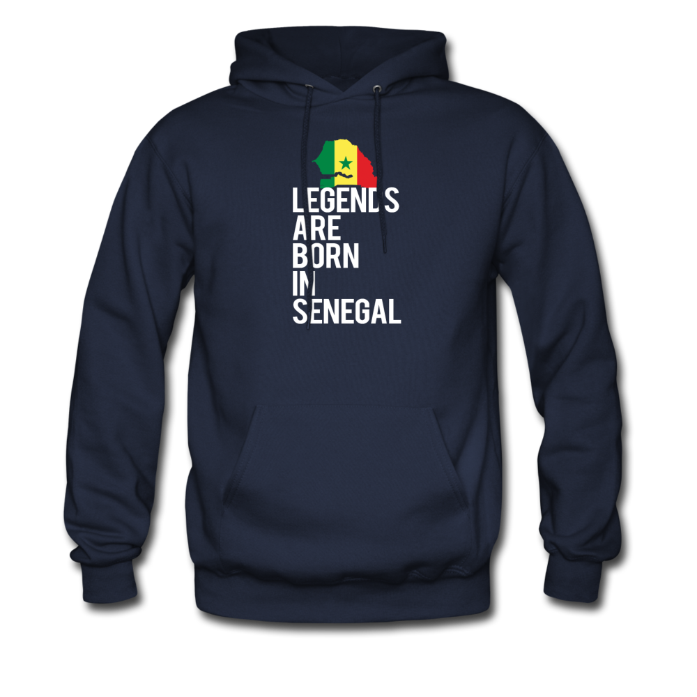 Legends are born in Senegal Unisex Hoodie - navy