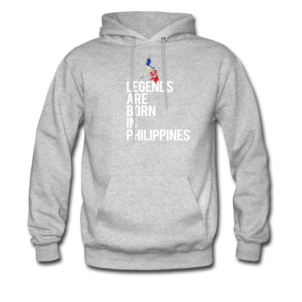 Legends are born in Philippines Unisex Hoodie - heather gray