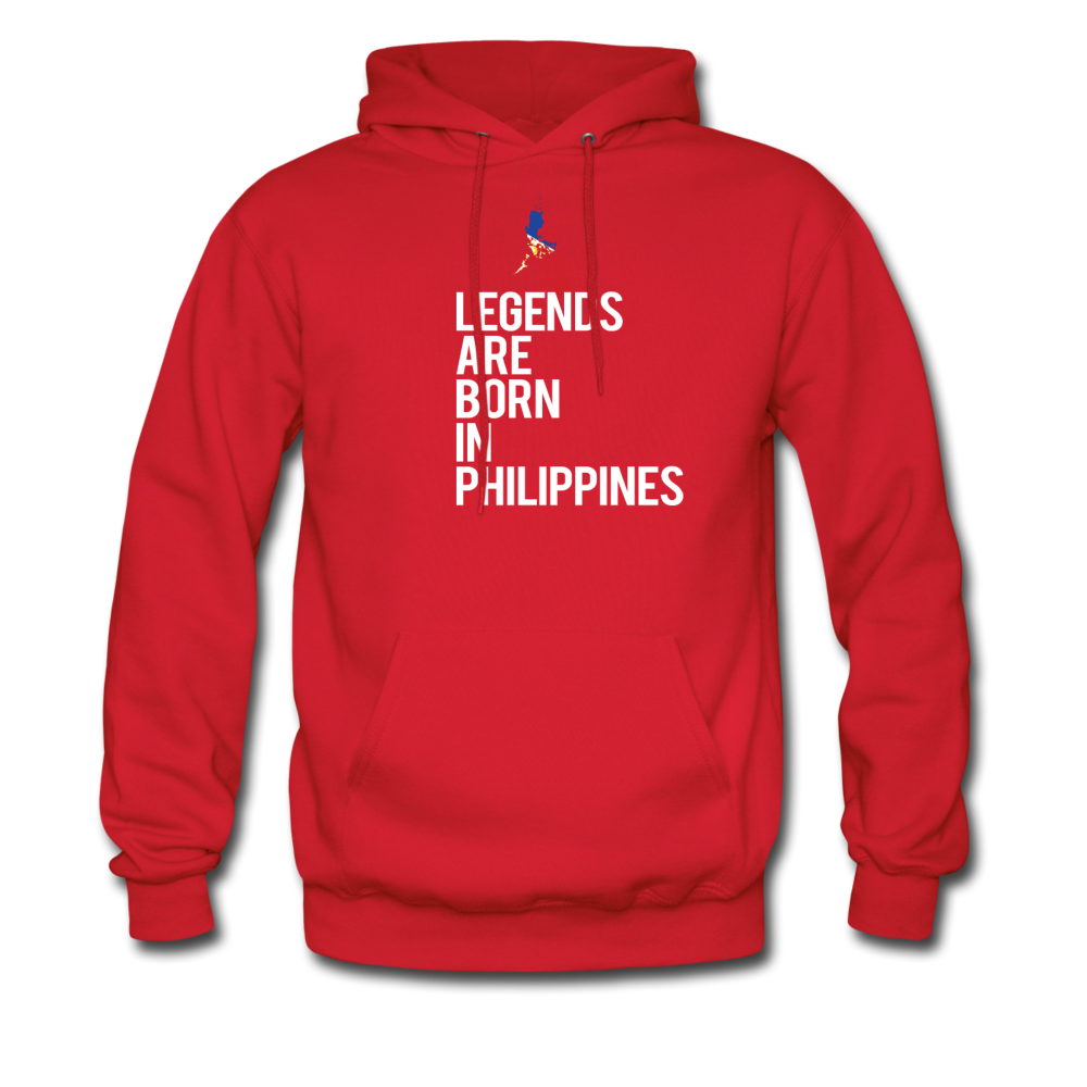 Legends are born in Philippines Unisex Hoodie - red