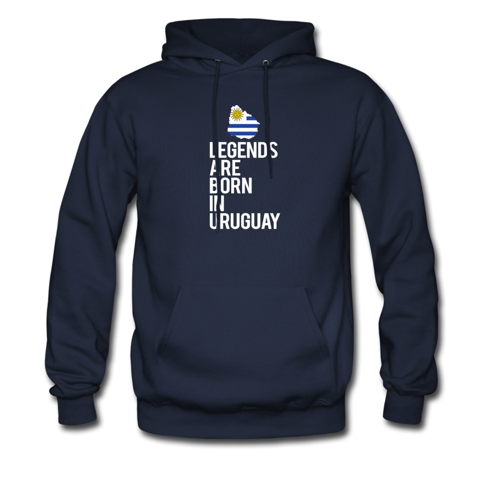 Legends are born in Uruguay Unisex Hoodie - navy