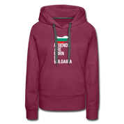 Legends are born in Bulgaria Women's Premium Hoodie - burgundy