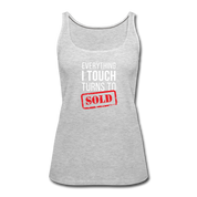 Everything I touch turns into SOLD Women’s Premium Tank Top - heather gray