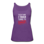 Everything I touch turns into SOLD Women’s Premium Tank Top - purple