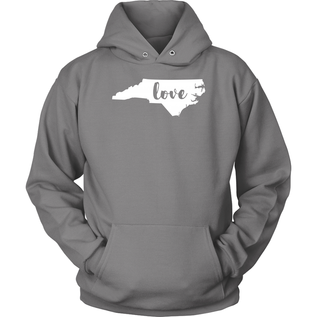 North Carolina Love Gift, Unisex Hoodie